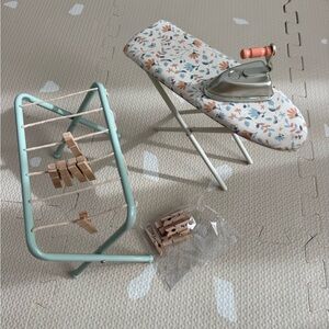 Maileg Ironing board Set and clothesline bundle